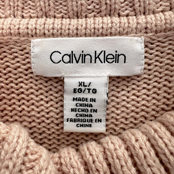 Calvin Klein Womens Dusty Pink Tunic Sweater - Picture 3 of 9